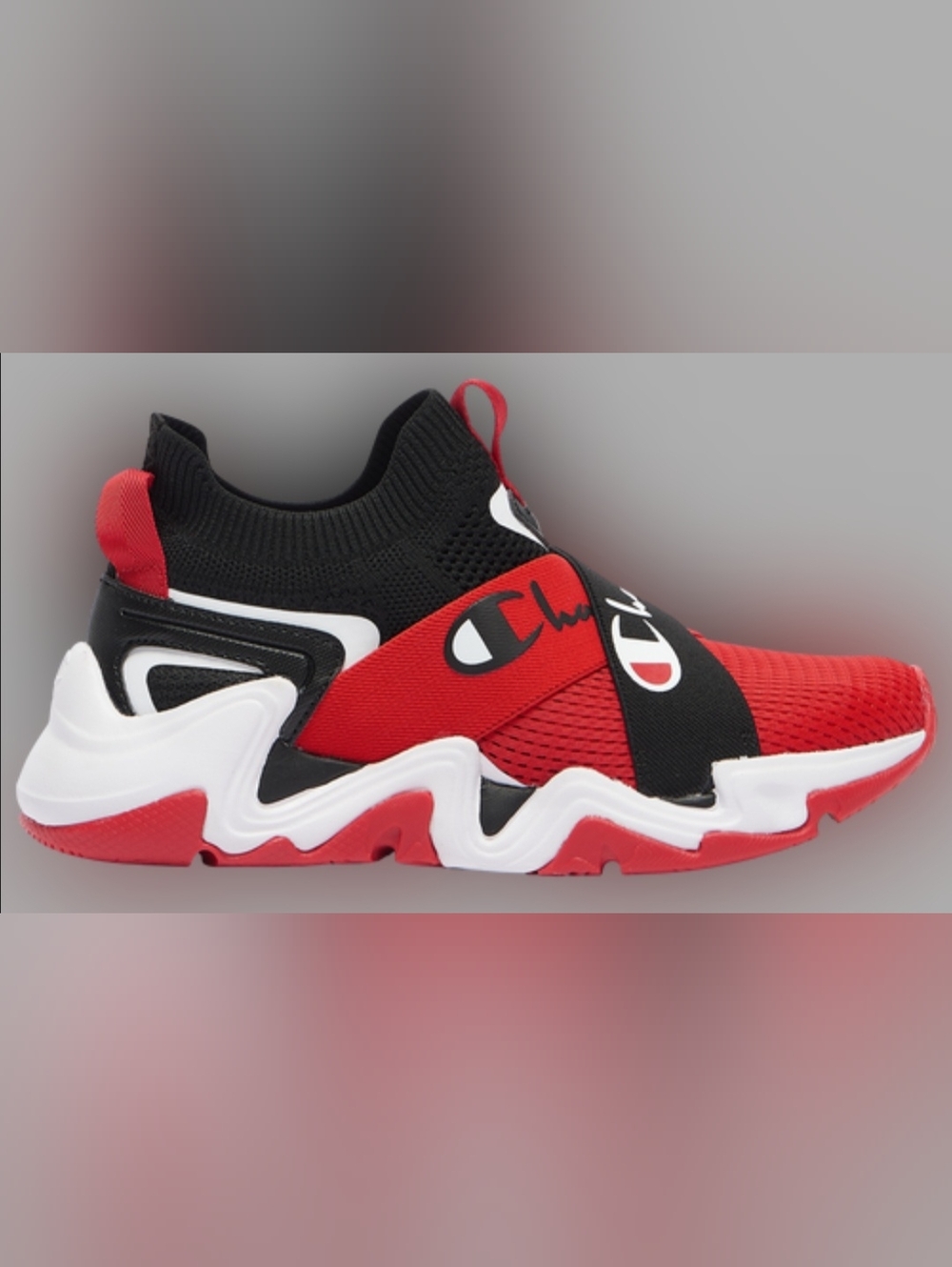 Champion Red & Black Slip-On Athletic Sneaker